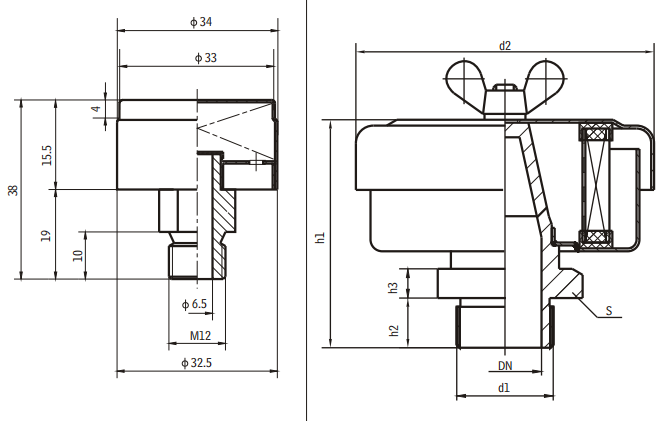C型號(hào)濾清器結(jié)構(gòu)圖